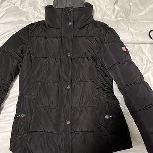 Black puffer jacket